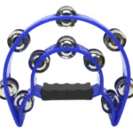 Pandero Musical Media Luna Doble Fila Azul